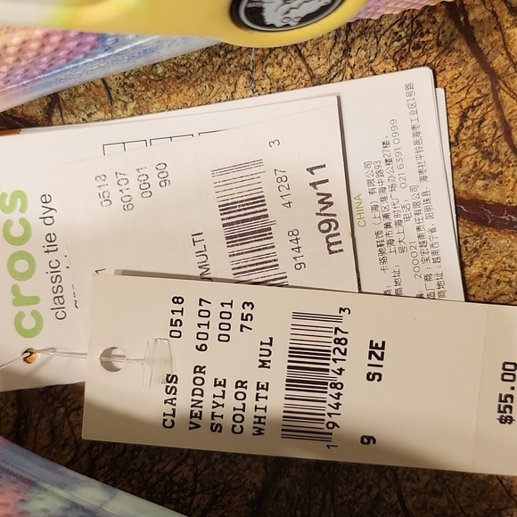 NWT Tie Die Crocs - Picture 4 of 5